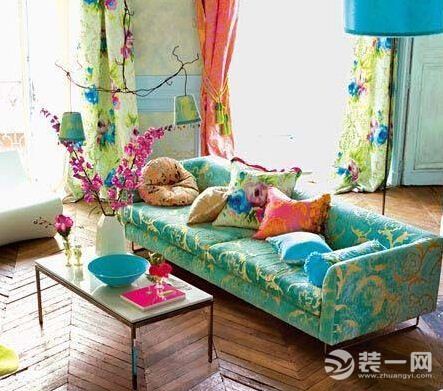 花朵窗帘装修效果欣赏