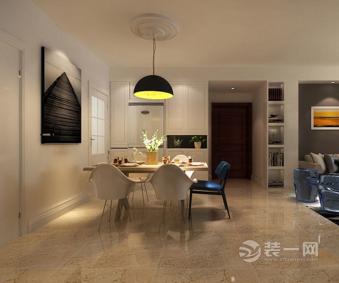 轻简现代风格餐厅装修设计图 轻简现代风格餐厅装修设计图