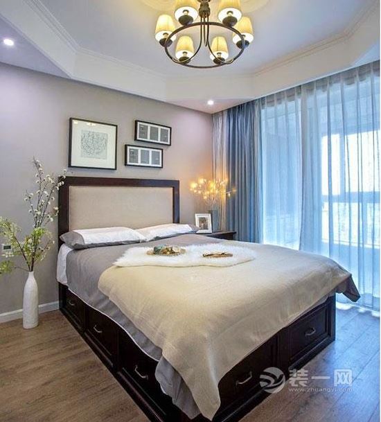 现代简约风格次卧装修效果图